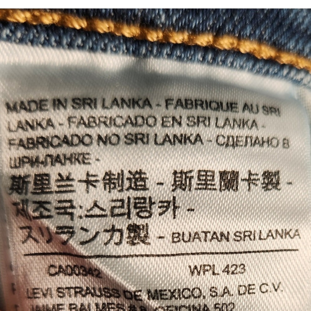 Levi's 721 Jeans Women's W27 Blue High Rise Skinny Medium Wash Distressed - Picture 8 of 14